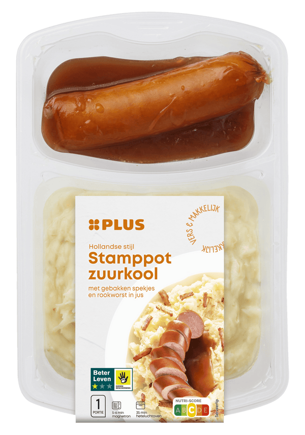 Sauerkrautstamppot mit Räucherwurst