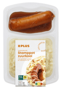 Sauerkrautstamppot mit Räucherwurst