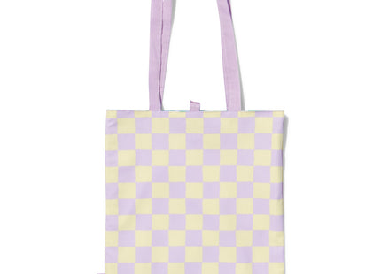 canvas bag with blocks 42x36 foldable and reversible