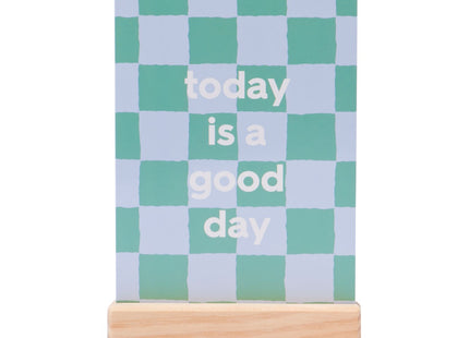 affirmation kaarten met houten standaard - 12 stuks  Dutchshopper