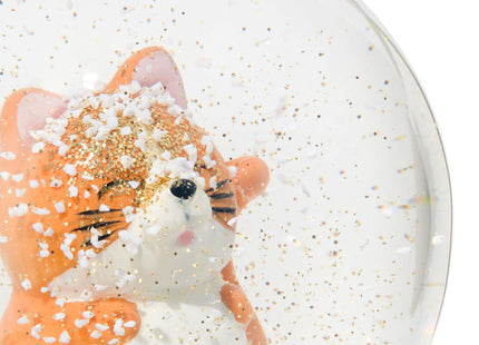 snow globe cat 12cm