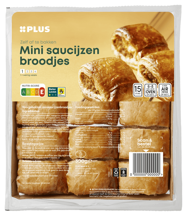 Mini saucijzenbroodjes