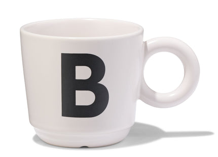 earthenware mug 280ml letter B