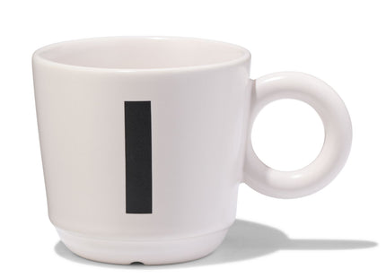 earthenware mug 280ml letter I