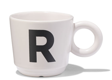 earthenware mug 280ml letter R