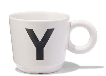 earthenware mug 280ml letter Y