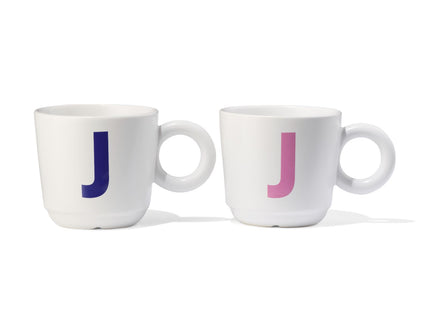 mok 280ml letter J