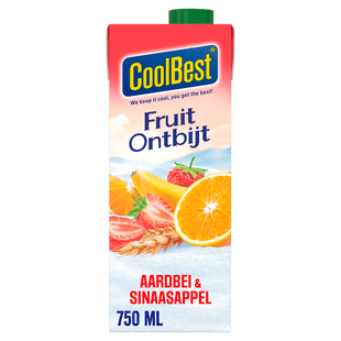 Coolbest Fruitontbijt sinaasappel/aardbei