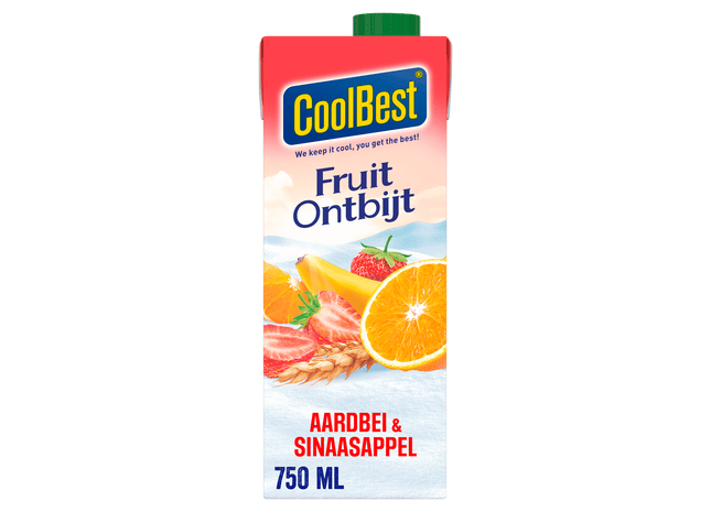 Coolbest Fruitontbijt sinaasappel/aardbei