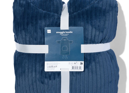 snuggle hoodie rib blauw