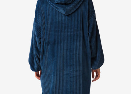 snuggle hoodie rib blauw