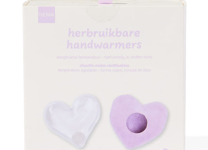 herbruikbare handwarmers hart - 2 stuks