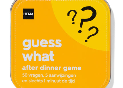 after dinner game - guess what