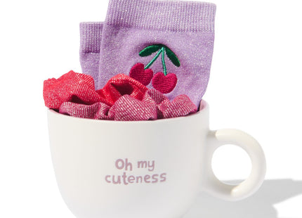 500ml mug with glitter socks and scrunchies