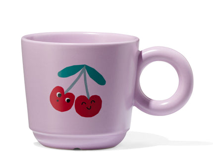 mug 280ml earthenware cherry