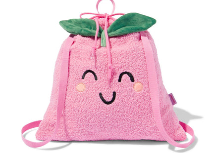 Gym bag pink fruit with drawstring