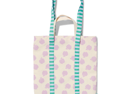 canvas bag with lilac apples 36x42