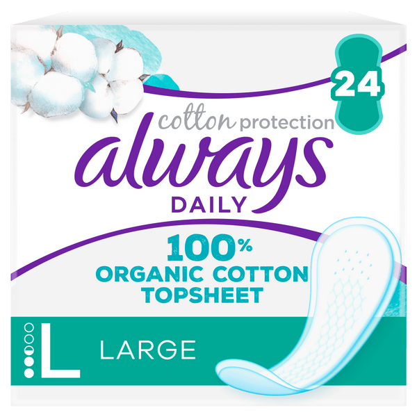 Always Cotton Protect pantyliners large