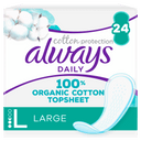 Always Cotton Protect pantyliners large