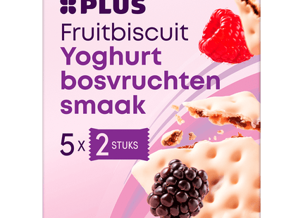 Fruit biscuit yoghurt forest fruits