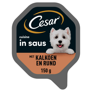 Cesar Cuisine Kalkoen & Rund Hondenvoer