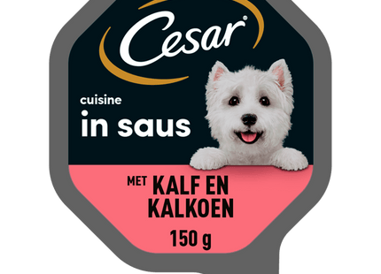 Cesar Cuisine Kalf & Kalkoen Hondenvoer