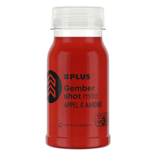 Vers shot gember aardbei (mild)