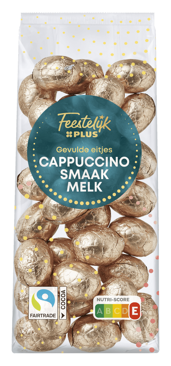 Feestelijk  Paaseitjes Melk Cappuccino gevuld FT