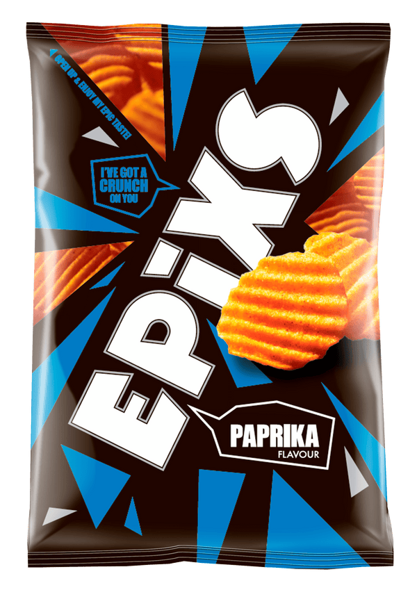 Epixs geriffelte Kartoffelchips Paprika