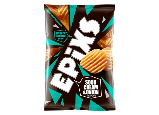 Epixs Ribbelchips sour cream & onion