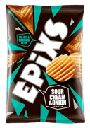 Epixs Ribbelchips sour cream & onion