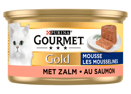 Gourmet Gold mousse wet cat food with salmon