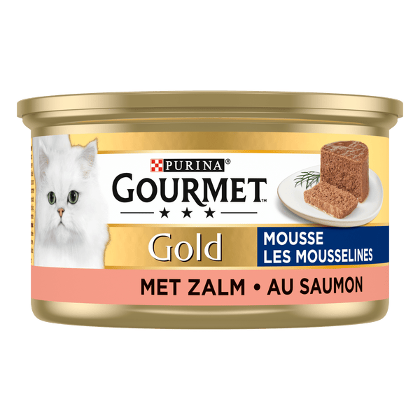 Gourmet Gold Mousse Katzenfutter nass mit Lachs