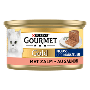 Gourmet Gold mousse kattenvoer nat met zalm