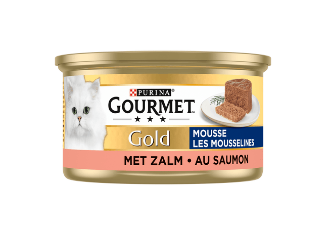 Gourmet Gold mousse kattenvoer nat met zalm