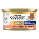 Gourmet Gold mousse cat food wet with salmon
