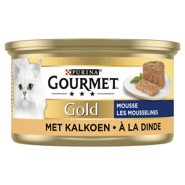 Gourmet Gold mousse kattenvoer nat met kalkoen