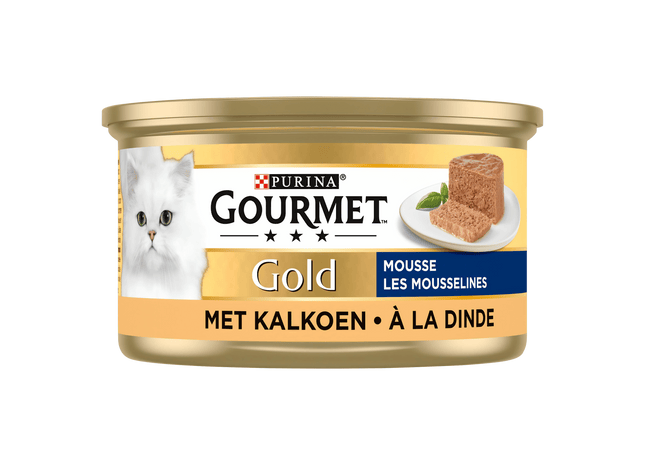 Gourmet Gold mousse kattenvoer nat met kalkoen