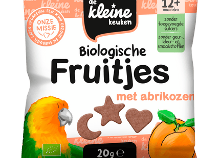 De Kleine Keuken Bio fruitjes met abrikoosjes 12+