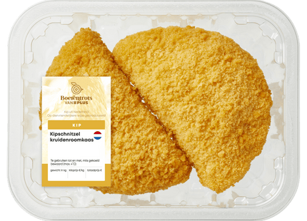 Boerentrots Kipschnitzel kruidenroomkaas