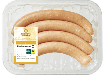 Boerentrots Kip chipolata's