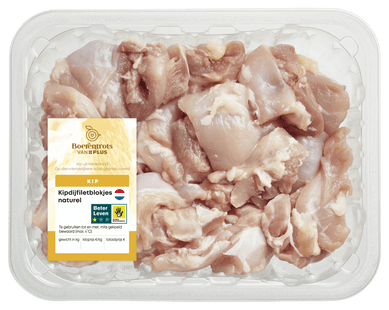 Boerentrots Kipdijfiletblokjes