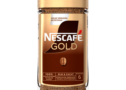 Nescafe Gold instant coffee jar