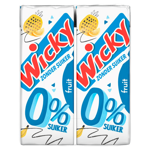 Wicky Frucht 0% Zucker 6er-Pack