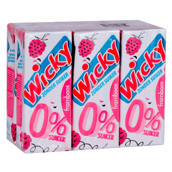 Wicky Raspberry 0% sugar 6-pack