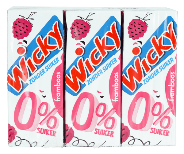 Wicky Raspberry 0% sugar 6-pack