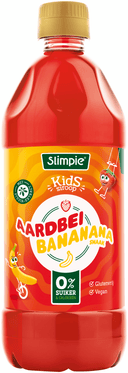 Slimpie Limonadesiroop kids aardbei bananana