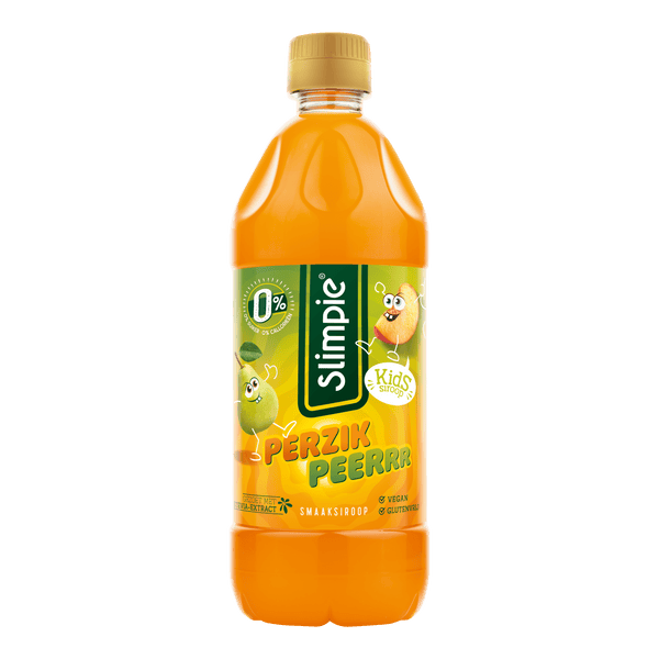 Slimpie Limonadesiroop kids perzik peerrr