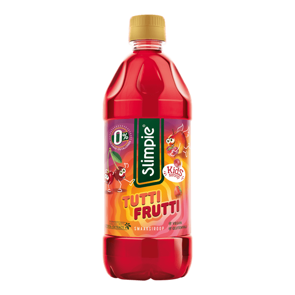 Slimpie Limonadesiroop kids tutti frutti