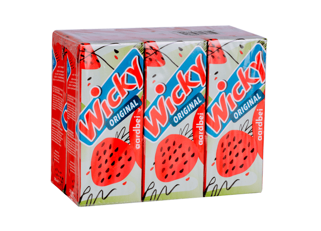 Wicky Original aardbei 6-pack